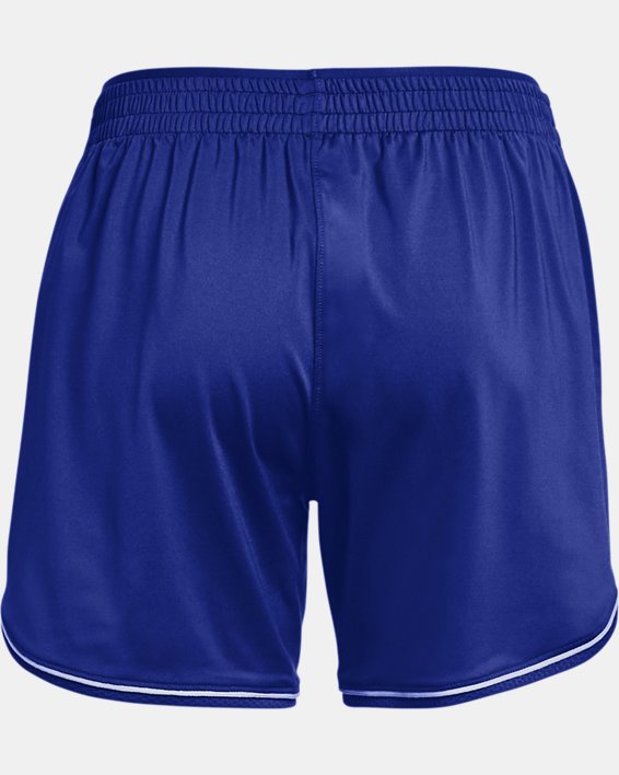 Women's UA Knit Mid-Length Shorts, Blue, pdpMainDesktop image number 5